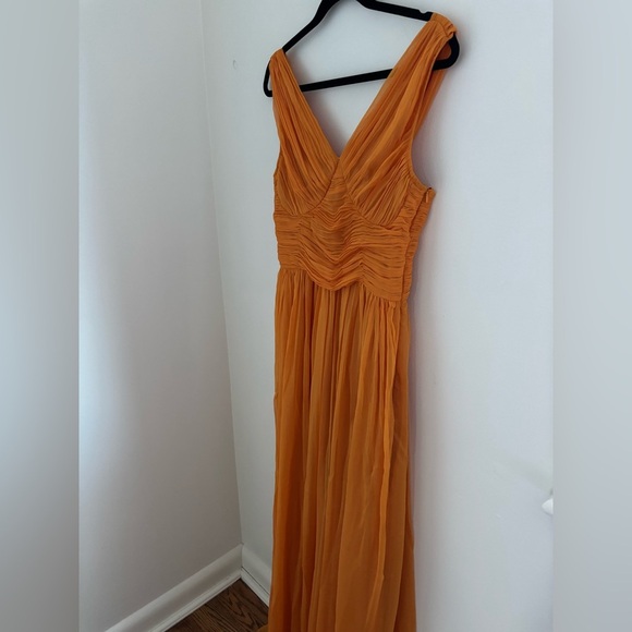 Lipsy Orange Empire Line Maxi Event Dress NWT - Picture 12 of 16
